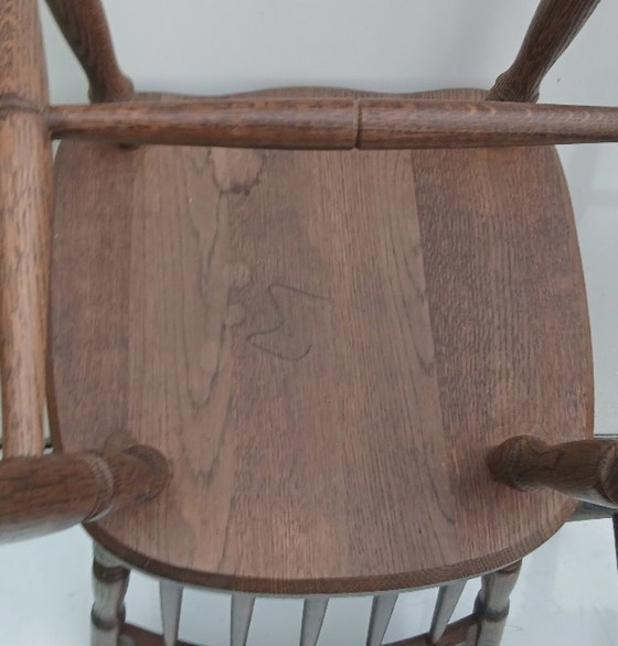 Image 1 of 2 sedie da pranzo in legno massello – stile fattoria