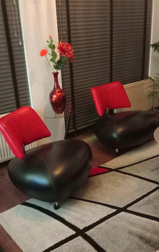 2 times Leolux gallons chair