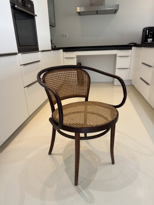 Set van 8 Drevounia/Thonet Stoelen – eetkamerstoelen, Rattan, Wood