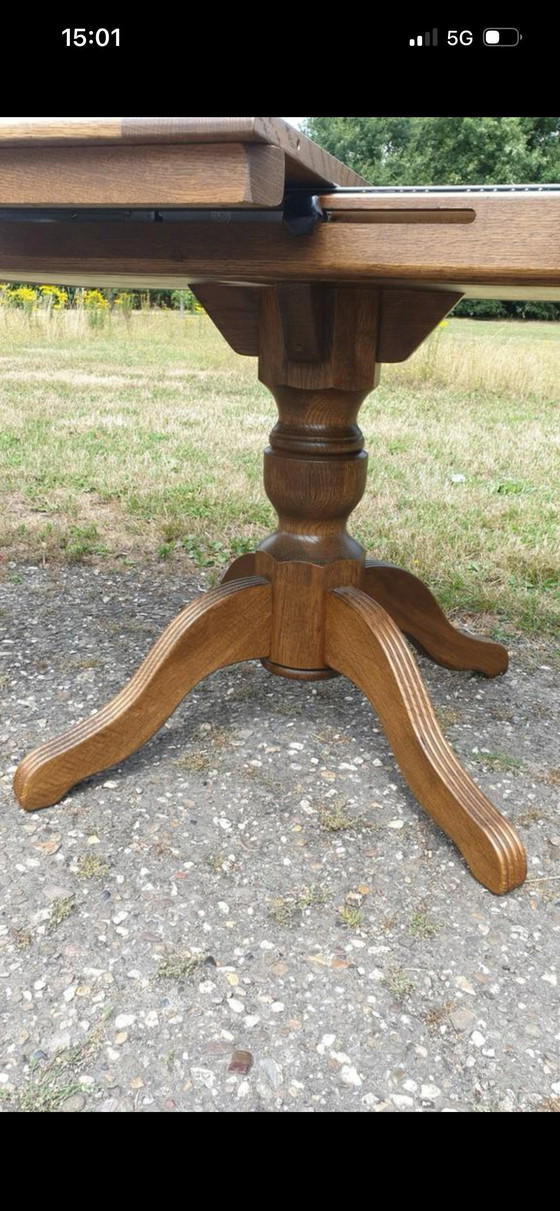 Image 1 of Bannink Jugendstil Esszimmer aus Eiche mit Zwischenregal