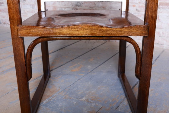 Restored Art Deco Armchair, by Tatra, Pravenec, Beech, Polished, Czech, 1930s – Wood (photo 13 of 13)
