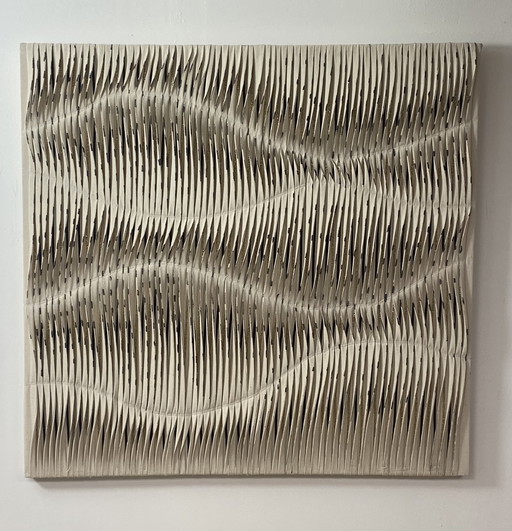 Tableau Sculpture Art Textiles Réf Wave