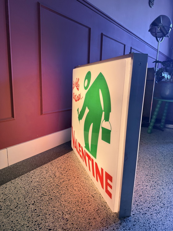 Image 1 of Vintage French light box “Valentine” –Charles Loupot–Paris –