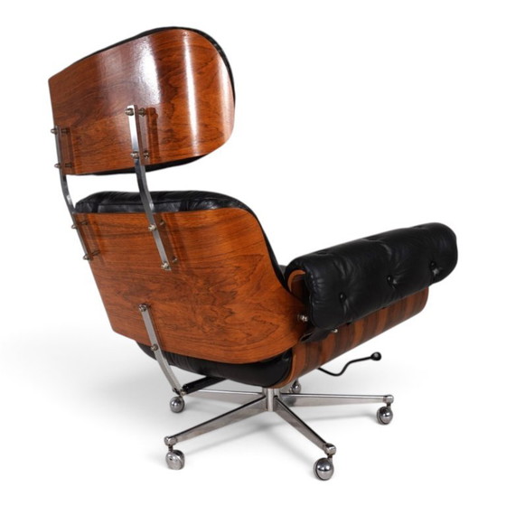 Martin Stoll Leather Lounge Chair For Stoll Giroflex, 1960 – Armchairs, Wood, Vintage (photo 8 of 19)