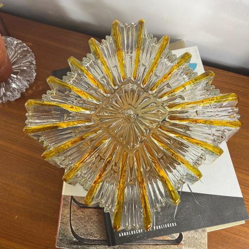 Grote Vierkante Zon Glas Wandlamp of Plafondlamp Type Limburg