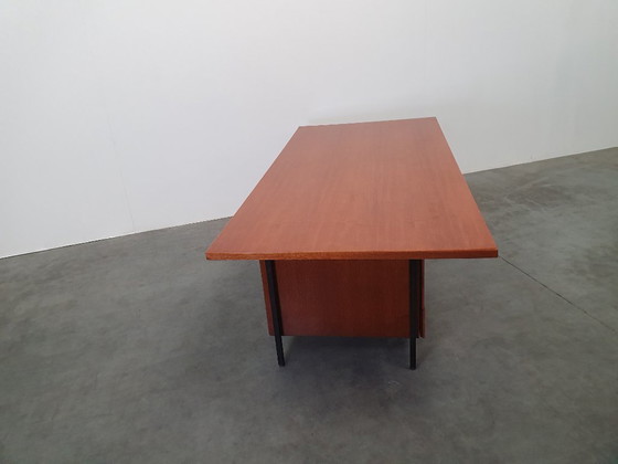 Image 1 of Knoll De Coene vintage teak desk 1950s