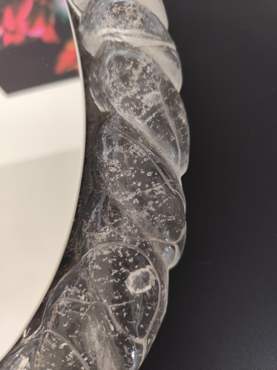 Image 1 of Vintage Space Age spiegel Hillebrand 22 220 | Acryl matglas uit de jaren 70 | Verlicht | Designklassieker

