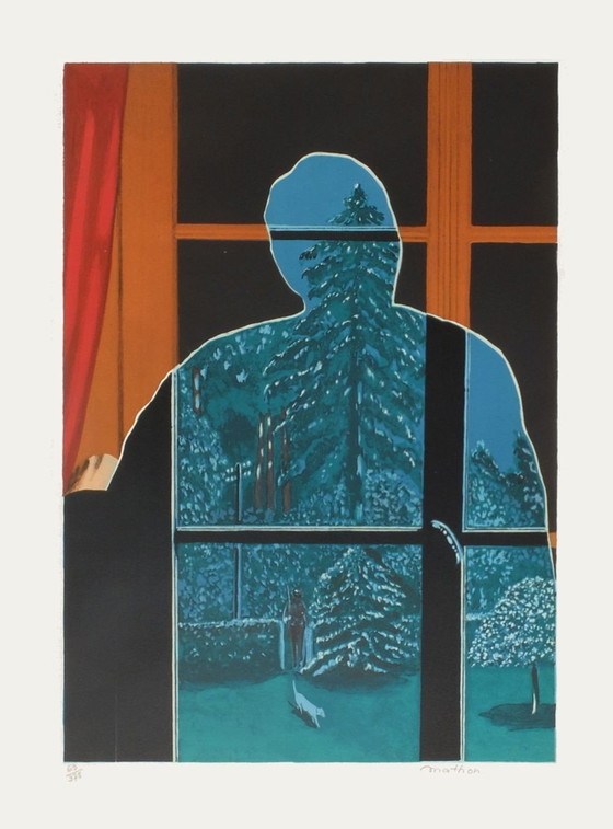 Image 1 of MATHON Hommage à Magritte Litografia firmata 1980
