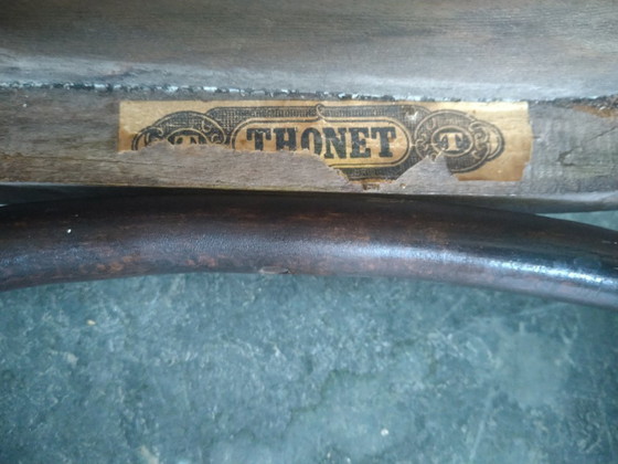 Image 1 of Silla Thonet Mundus con estampado de cocodrilo