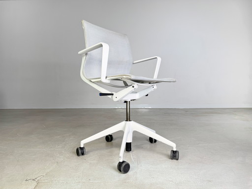 Original Vitra Physix chaise de bureau Trioknit gris grey chaise à accoudoirs