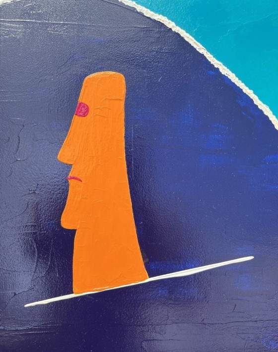 Image 1 of Acrylic on stretched canvas 55x38cm.