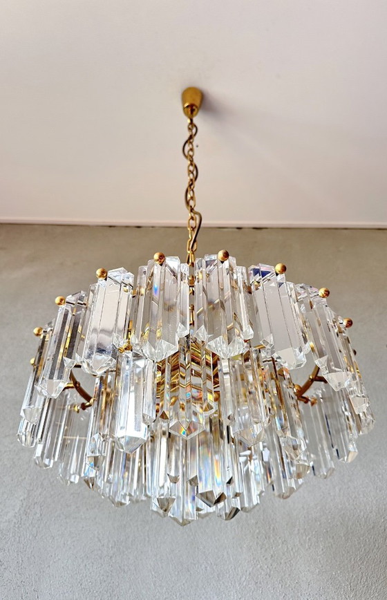 Image 1 of Lustre vintage en cristal Kalmar