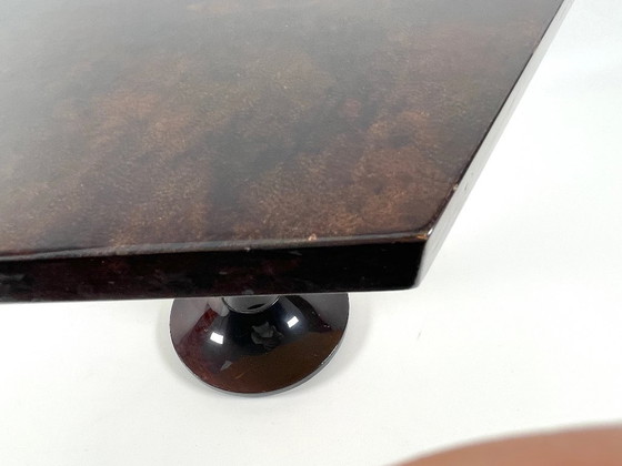 Image 1 of Aldo Tura Side Table Goat Leather Italy