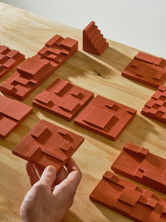 Image 1 of Set of 3 brutalist wall objects