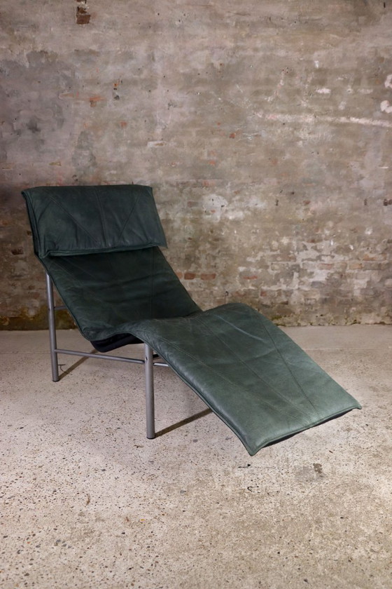 Image 1 of IKEA Skye Sessel aus grün gegerbtem Leder - Tord Björklund