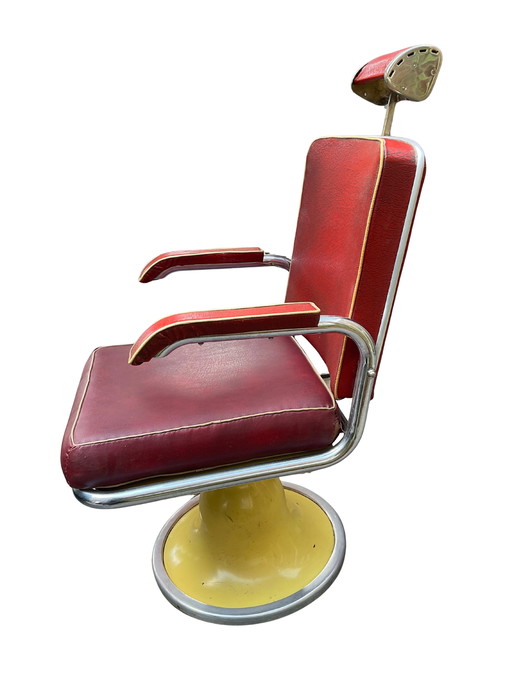 Sedia da barbiere vintage