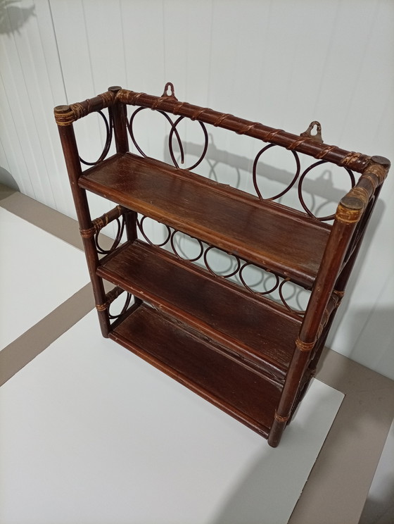 Image 1 of Vintage rattan rack