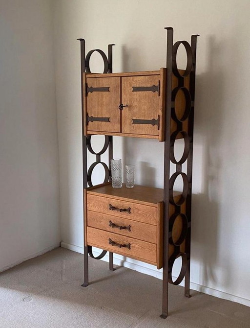 Vintage brutalist kast 