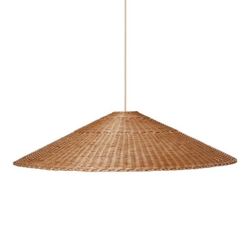 Suspension Ferm Living Dou Ø90 Naturel Cordon M 4m