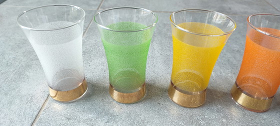 Image 1 of Granieten en gouden jaren 50 glazen