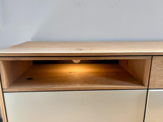 Image 1 of Set composto da: credenza Xooon e mobile alto con illuminazione.
