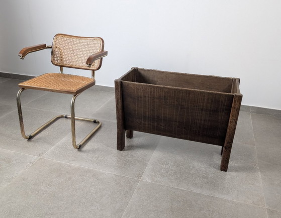 Image 1 of Wabi-Sabi Danish Solid Wood Planter, Aarhus, Denmark, 1940s