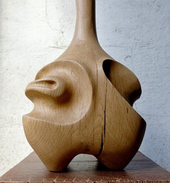 Carved Solid Oak Vase / Sculpture – Renat Shuteev, Wood (photo 4 of 8)