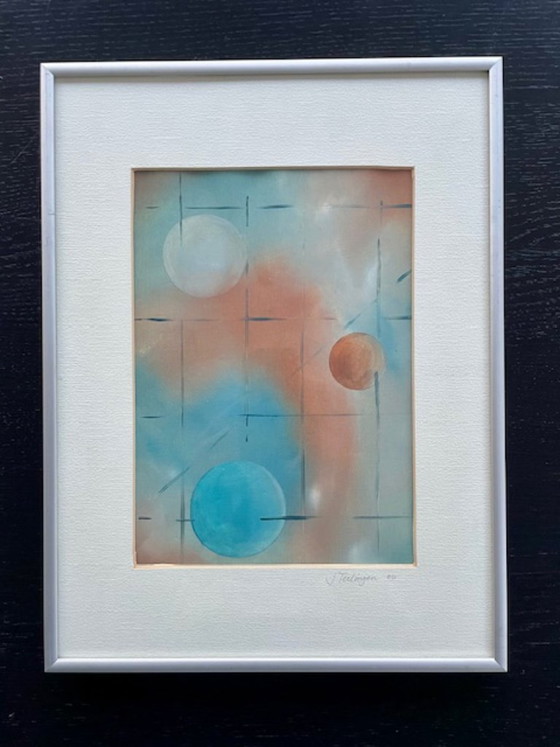 Image 1 of Duo of abstract paintings Terlingen (2000)