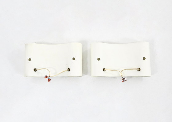 Image 1 of Witte Foglio wandlampen van Tobia & Afra Scarpa voor Flos, jaren 60, set van 2