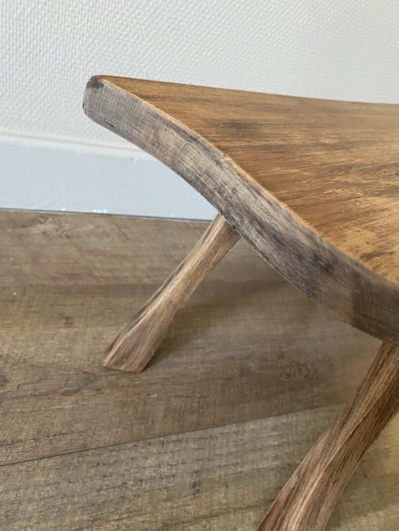 Image 1 of Brutalist side table tree trunk