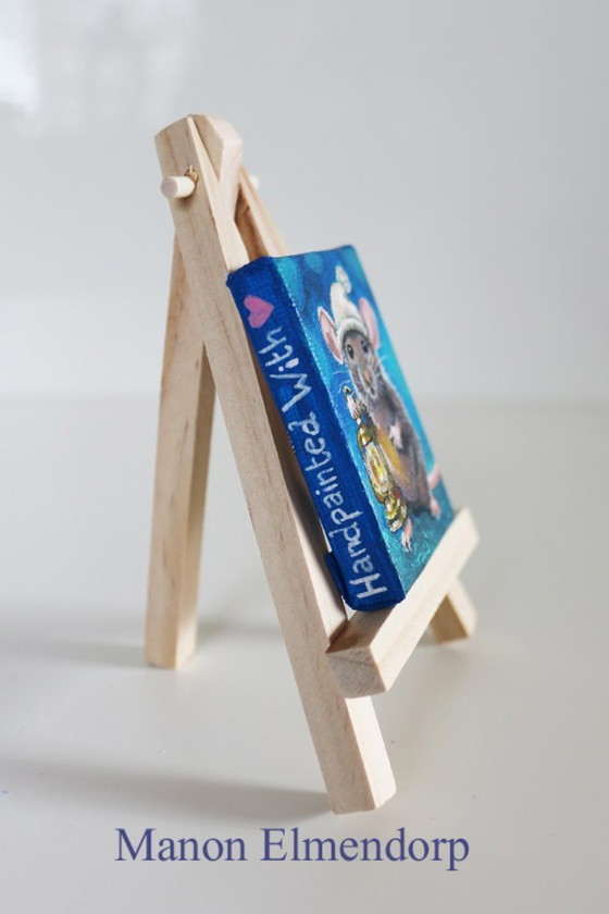 Image 1 of Souris peinte à la main « Petite Lumière »