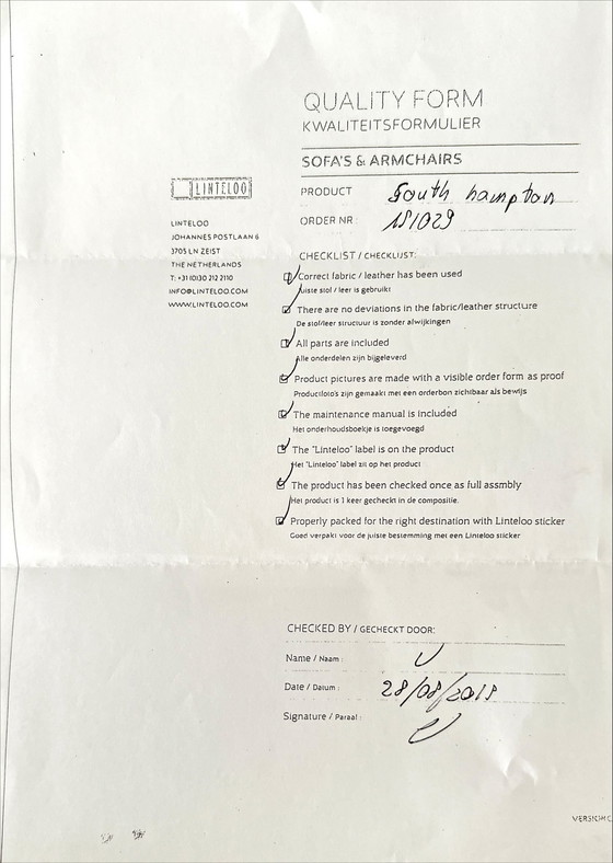 Image 1 of Sofá esquinero Linteloo Southampton de cuero