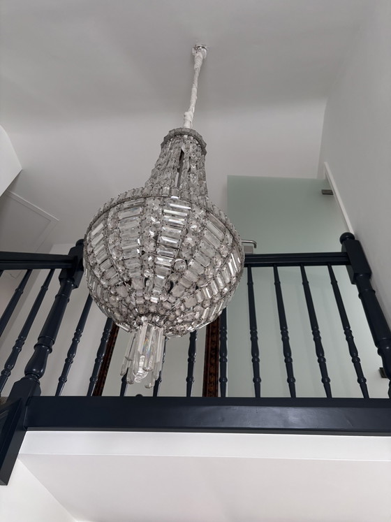 Lampadario Antico Sac De Perle – Crystal, Metal (photo 11 of 11)