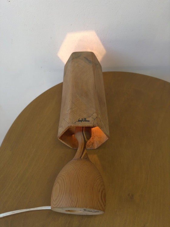 Image 1 of HOUTEN TAFELLAMP, Leif Wikner, Persåsen.