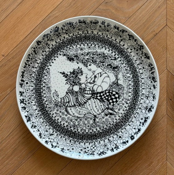 Image 1 of Vintage Björn Wiinblad "Four seasons" wandborden Lente en Zomer Nymölle  