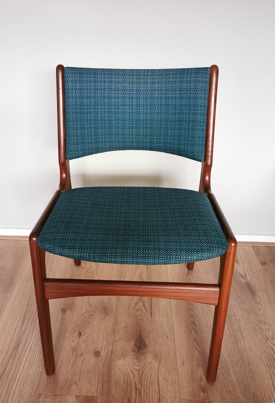 Image 1 of 6 vintage dining chairs by Erik Buch Model 89