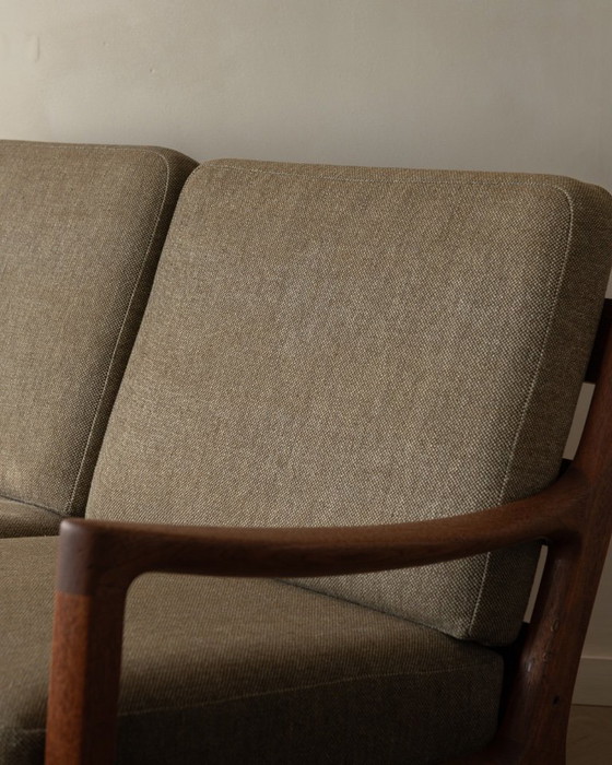 Image 1 of Canapé deux places Senator vintage par Ole Wanscher pour Cado | Structure en teck danois | Revêtement d'origine | Années 1960