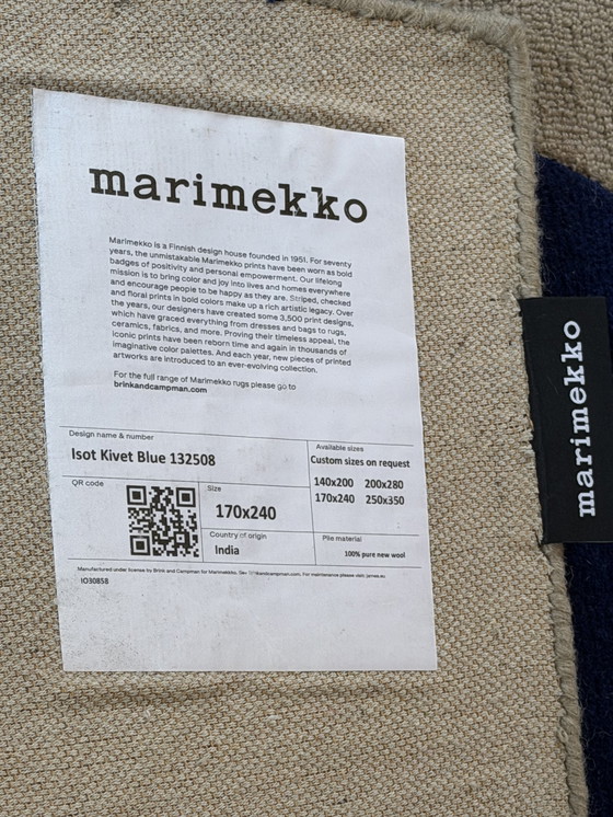Image 1 of Marimekko carpet Isot Kivet Blue 