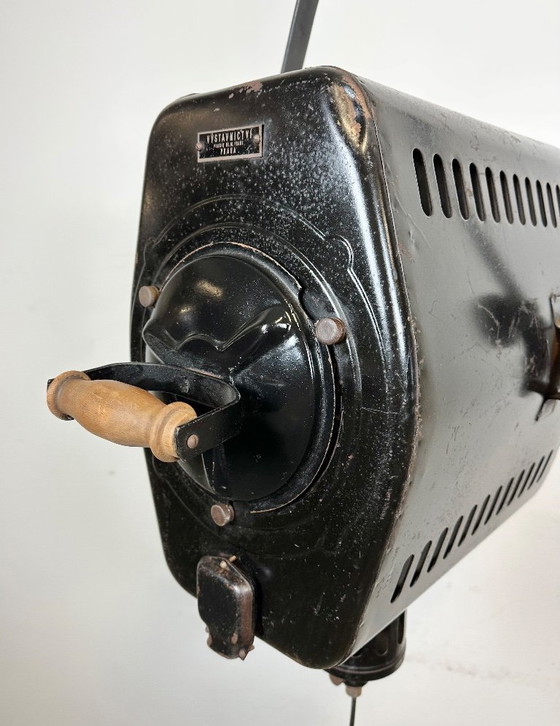 Image 1 of Vintage Black Theatre Spotlight, 1950s