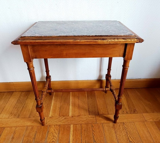 Image 1 of Mesa de centro de mármol estilo Luis XVI