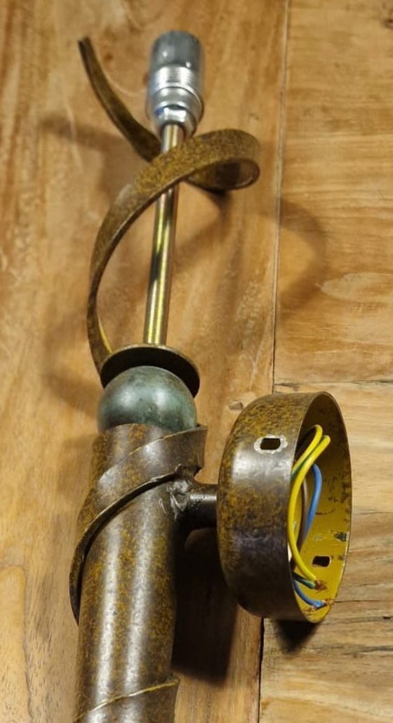 Image 1 of 2 fackelförmige Wandlampen aus Antikglas