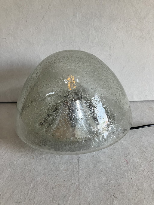 Vintage bubbel glazen plafondlamp van Hoffmeister leuchte