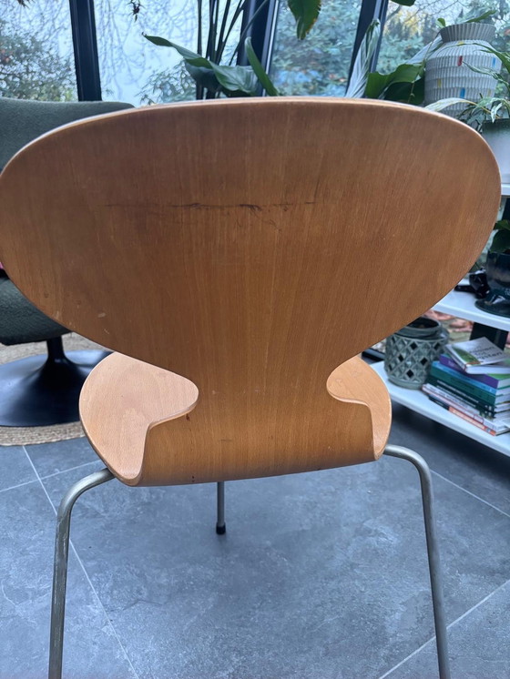 Image 1 of Raro set di 4 sedie vintage a 3 gambe di Fritz Hansen