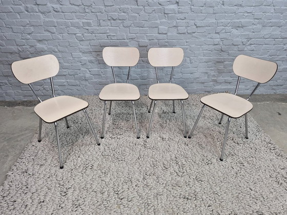 Image 1 of Set of 4 Vintage Design Kitchen Chairs by Brabantia, The Netherlands, 1960-1970s