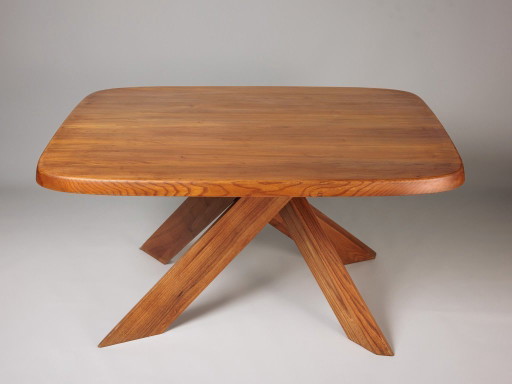 Dining table T35b by Pierre Chapo