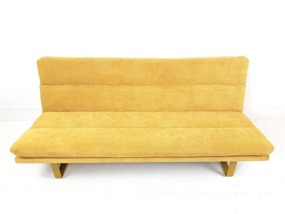 Image 1 of Vintage Artifort Kho Liang Le three-seater sofa, newly upholstered in yellow