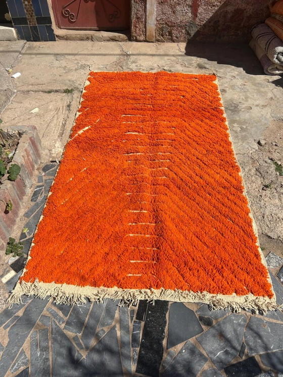 Image 1 of Handgeknüpfter Berberteppich in Orange, 200 cm x 300 cm