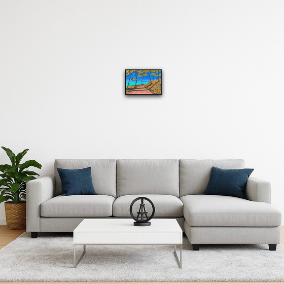 Image 1 of Gouache 30x21cm framed.