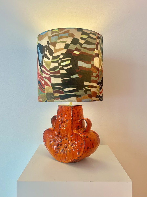 Image 1 of Cordless table lamp – a unique upcycled piece made from 1970s ceramic