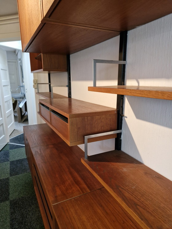 Vintage Wall System / Wall cabinet Simplalux 70s – Metal, Wood (photo 8 of 12)